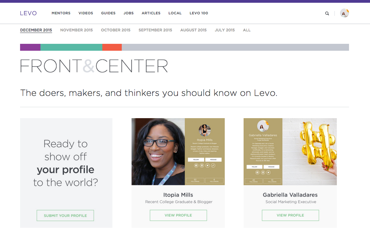 gabriellalepage's tweet photo. So honored to be featured on @levoleague's #levofrontandcenter this month. Such an amazing list of inspiring people! https://t.co/e0FI7Ztj9B