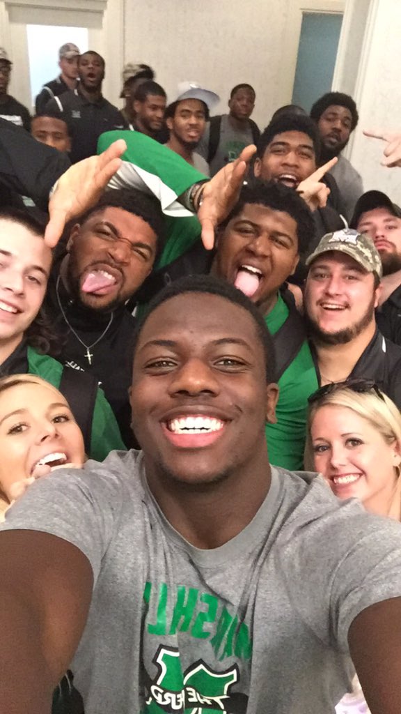 We are... <a href="/HerdFB/">Marshall Football</a> is in the house! #StPeteBowl