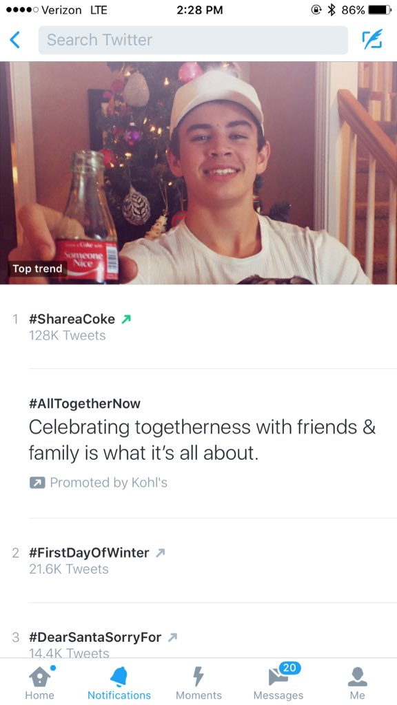 Woah. You guys are so dope #ShareaCoke