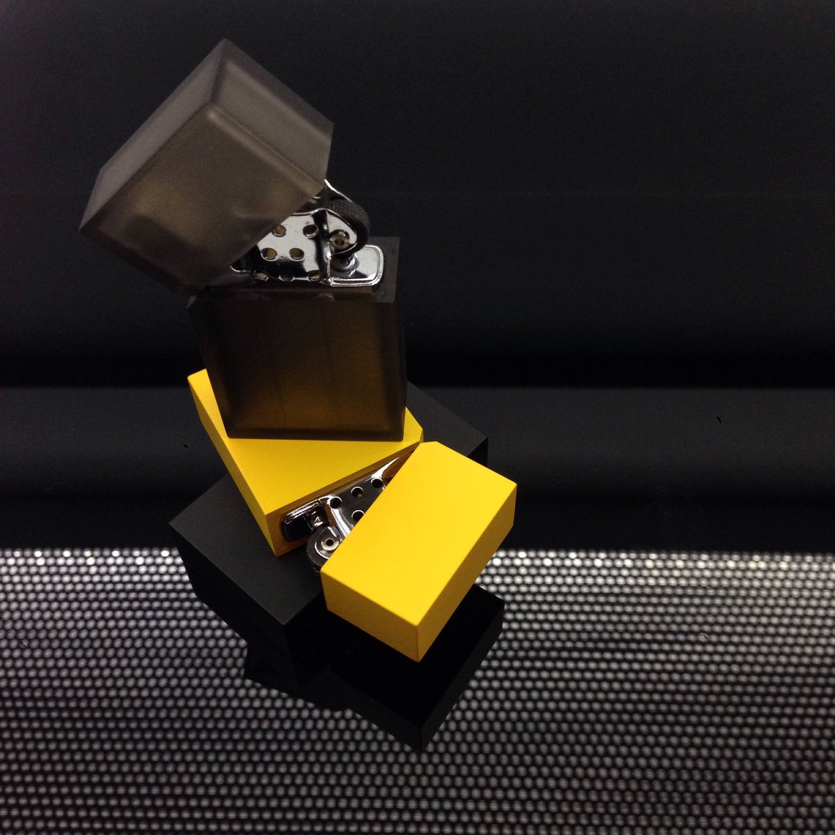 Hard Edge Lighters by <a href="/tsubotapearl/">坪田パール株式会社</a> now available in-store.

Made in Japan.