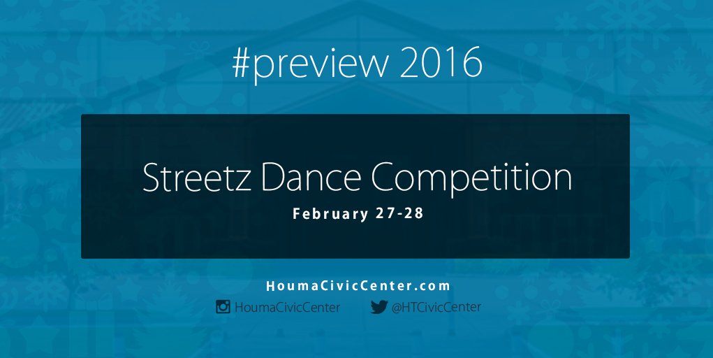 HoumaEvents's tweet image. #SAVETHEDATE: Streetz Dance Competition - Feb 27 
bit.ly/HoumaCCEvents #preview2016 #Houma #events