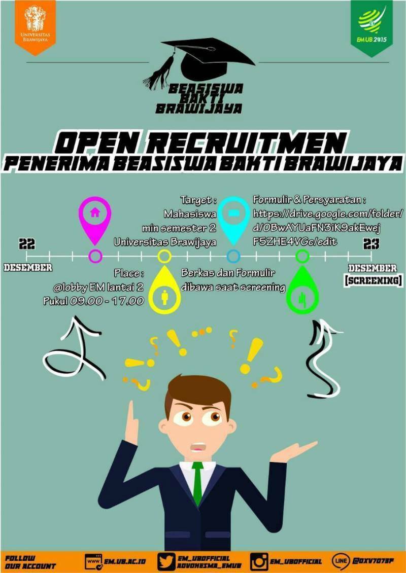 Pagi #BaktiBrawijaya
Syarat dan ketentuan cek drive.google.com/folder/d/0BwAY…
<a href="/EM_UBOfficial/">EM UB 2026</a>