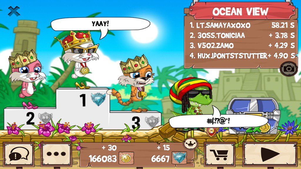 Samaya_xoxo's tweet photo. All those guys just got washed #funrun2 #Toniciaa #Zamo #Idontststutter https://t.co/1HxMe11is6