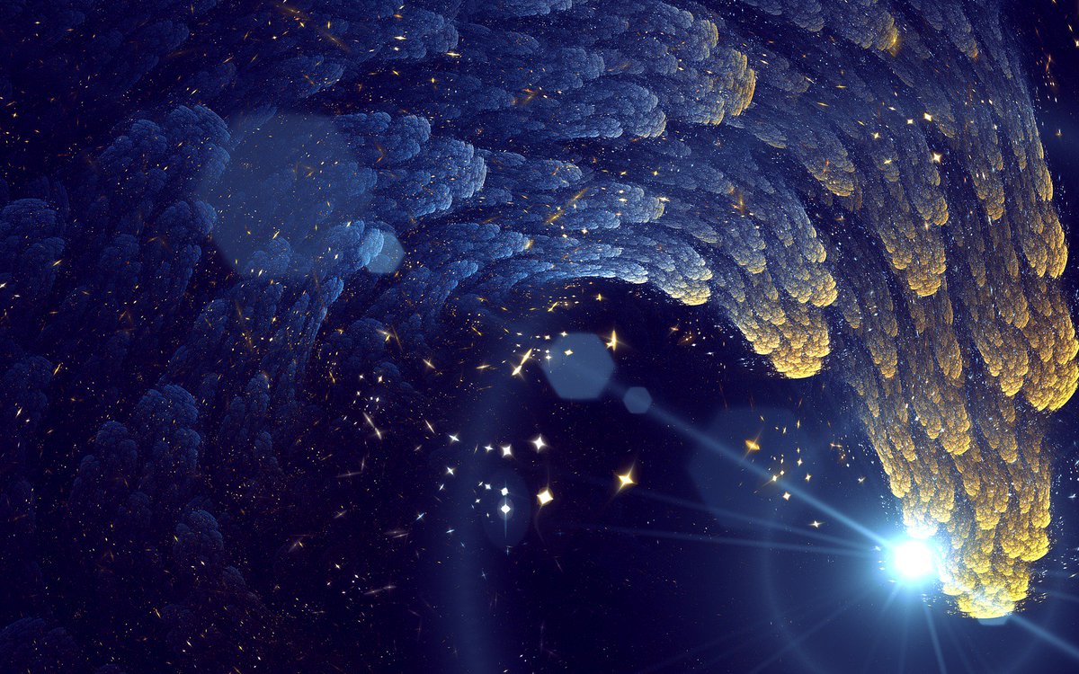 DeviantArt's tweet image. Tidal wave? Angel wing? Birth of solar system? This fractal art has it all. bit.ly/1kfQ96Y