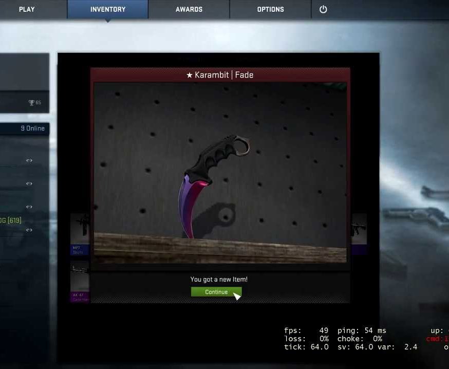 CSGOSkinAway's tweet image. Giving this Karambit Fade away! Follow and RT to enter! #giveaway #CSGOgiveaway #csgo #knife #karambit #CSGOSkins