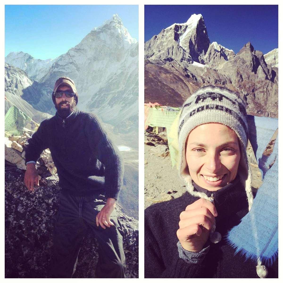 awn_rural's tweet photo. Jamie & Jess Downie #MtEverest base camp wearing #MerinoSnug Lawson jumpers. Looking warm! https://t.co/cG6oQYqDMk https://t.co/g94jbNdi6c