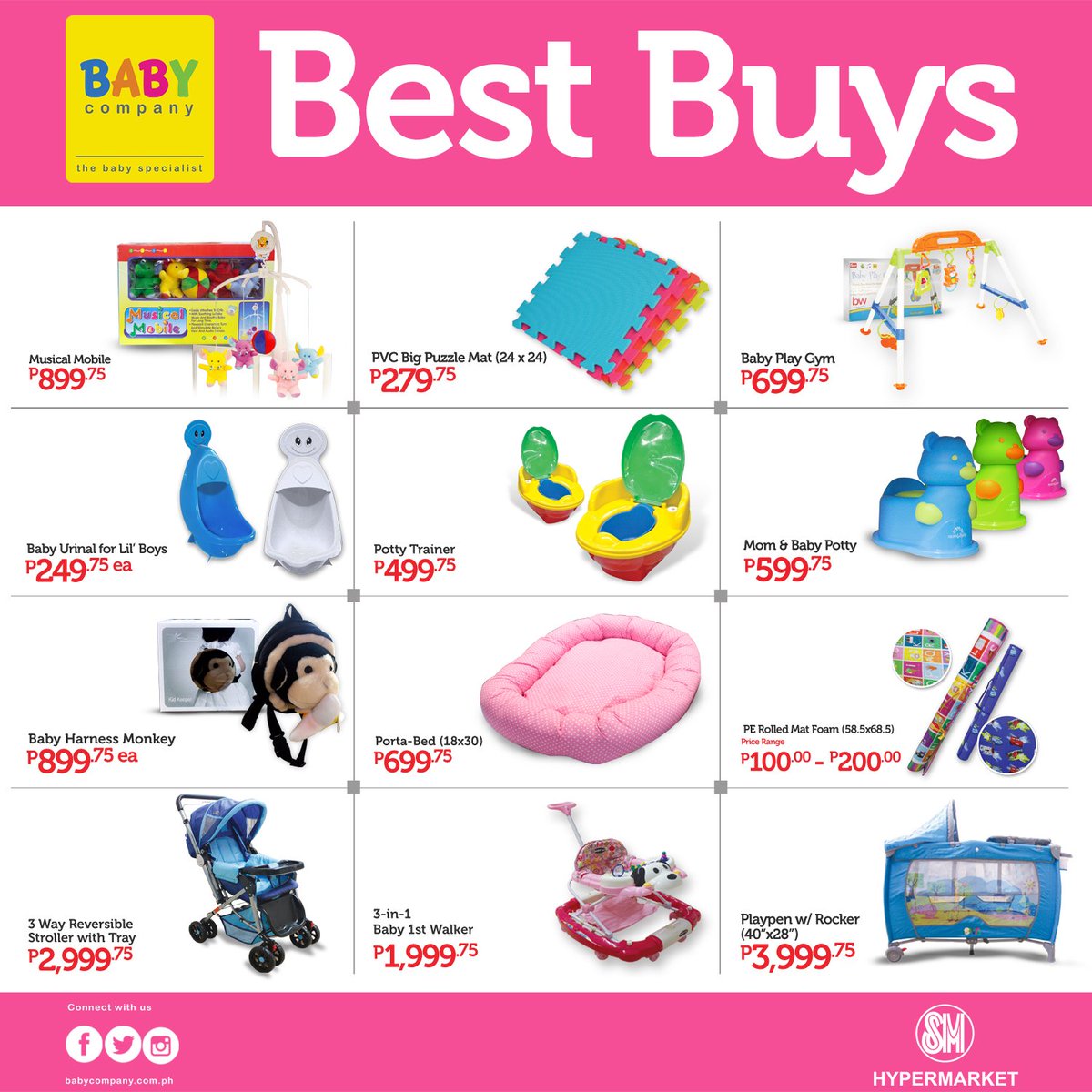 BabyCompanyPH's tweet image. Last minute shopping is a breeze! Get these now at select Hypermarket stores until December 31. #SMHypermarket