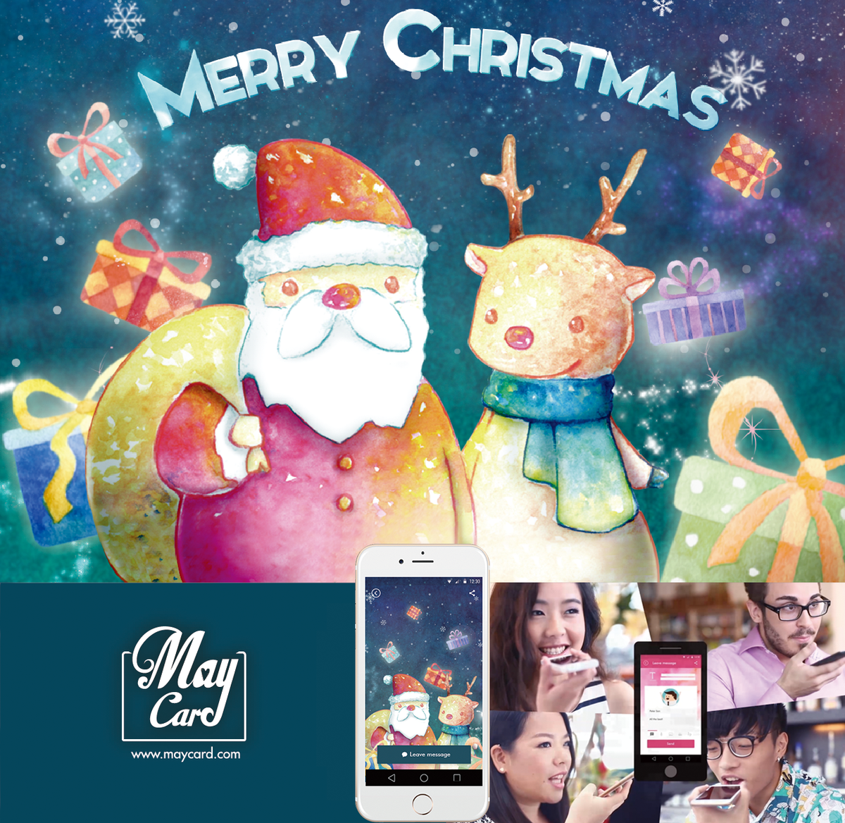 MayCard_hk's tweet photo. Free Christmas Card, enables multiple users to leave their messages in text and voice~
https://t.co/qxjJkVrHhn https://t.co/eanKRW96Um