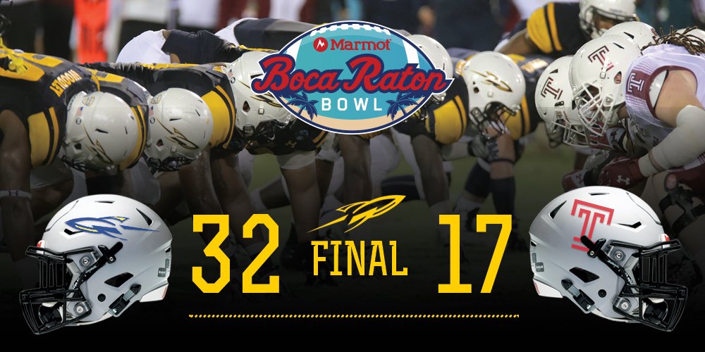 UToledo's tweet photo. Toledo wins the @marmotbocabowl from Florida! #GoRockets https://t.co/1ETWqBX3bp