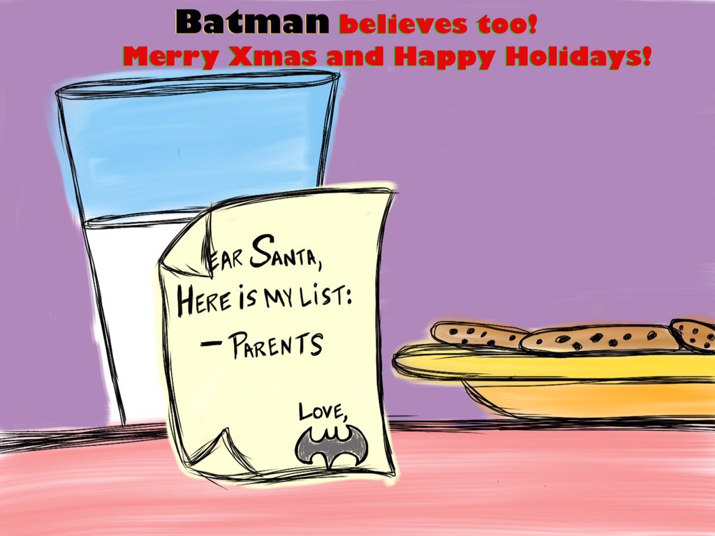 SDcomicstrip's tweet photo. #sooperdork #Christmas #batman #christmaslist #comics #cartoon #lol https://t.co/ObzOm9AxDj