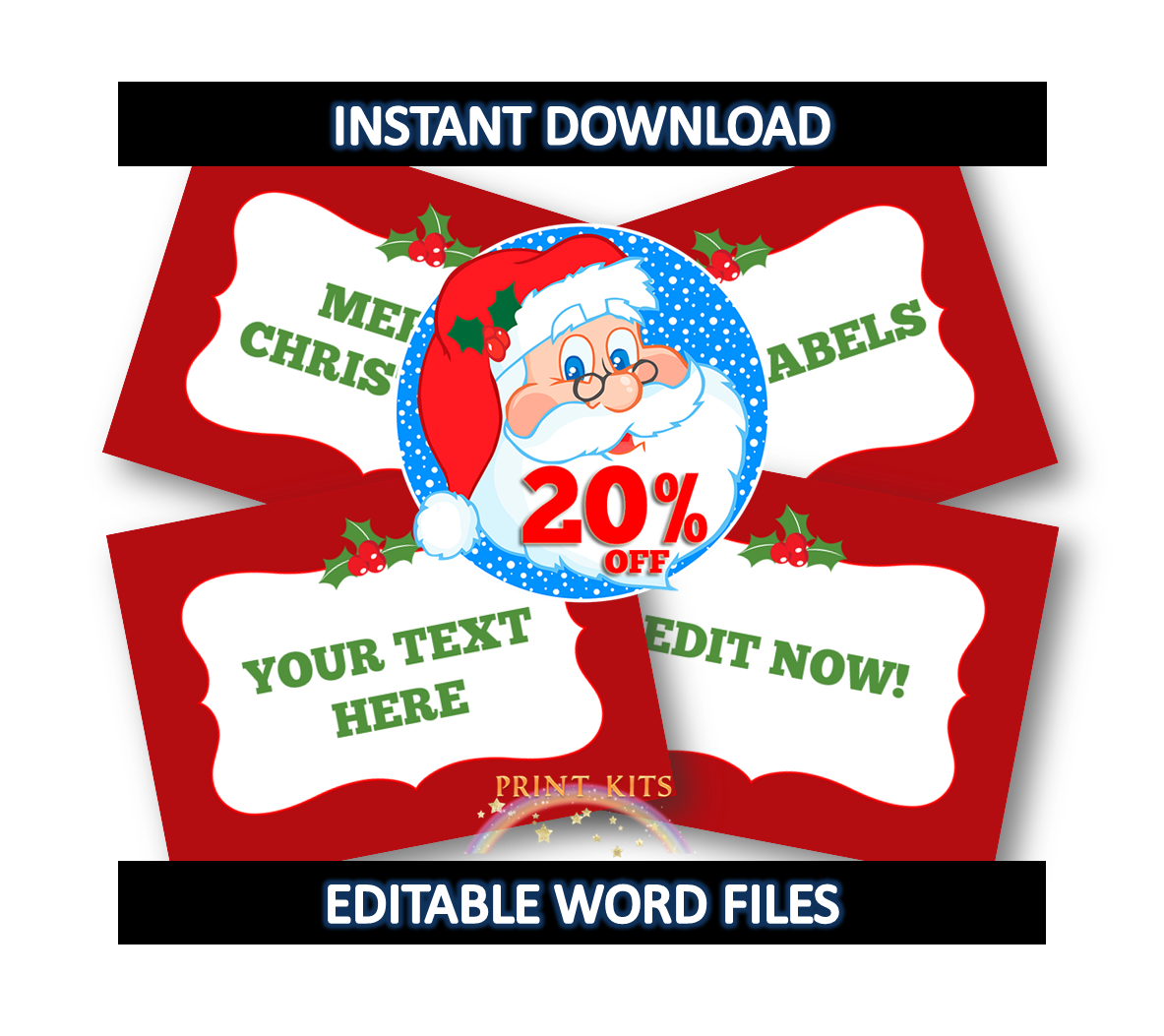 Printkits's tweet photo. Christmas Printable Labels by #Printkits https://t.co/NpKTpbEH8n #buffetlabels #foodlabels #editablelabels #etsy https://t.co/fRbla6zIdi