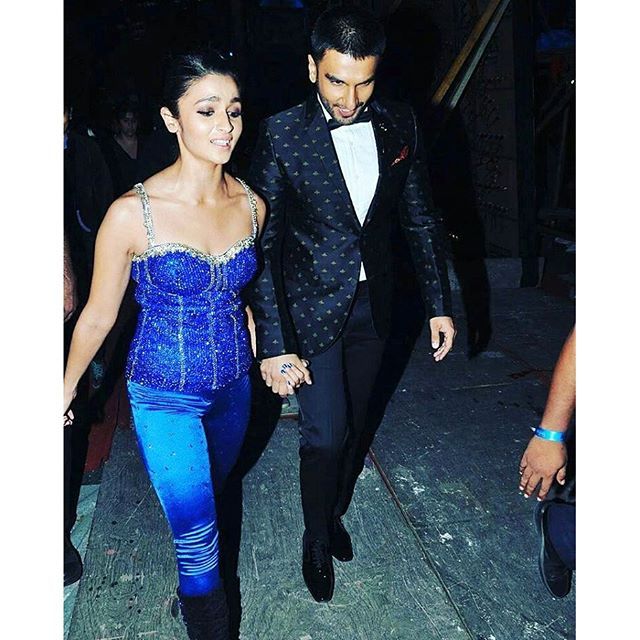 instantbolly's tweet photo. Such a cute picture of #aliabhatt and #ranveersingh walking hand in hand at the #starguild… https://t.co/yVplcYb0pt https://t.co/OP0oHaRZyG