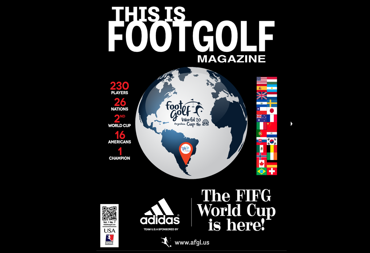 FootGolfUSA's tweet photo. THIS IS FOOTGOLF MAGAZINE December 2015 Edition is available online! #footgolf #news Read>> 
https://t.co/UYpkV75q9X https://t.co/TIO41btNEU