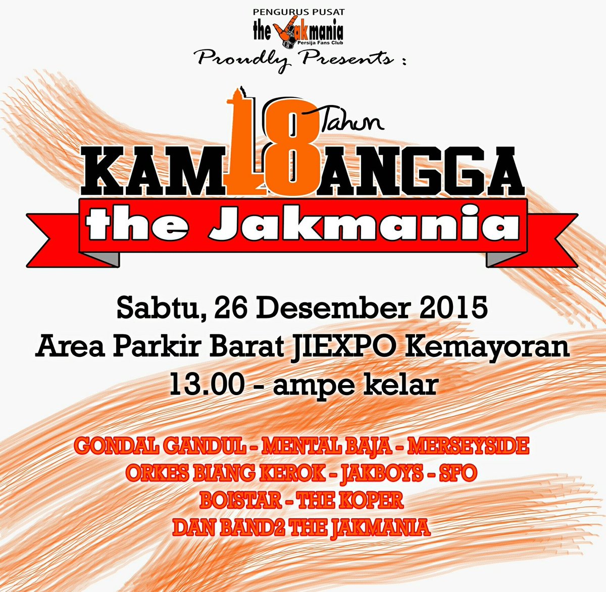 Rugi dah kalo gak dateng ke acara ini Jak, penutup sebelum berganti tahun, yuk ramaikan! #Kam18angga cek gambar >