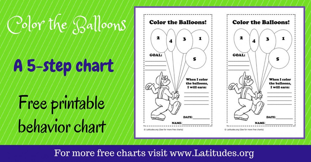 Color Behavior Chart Printable