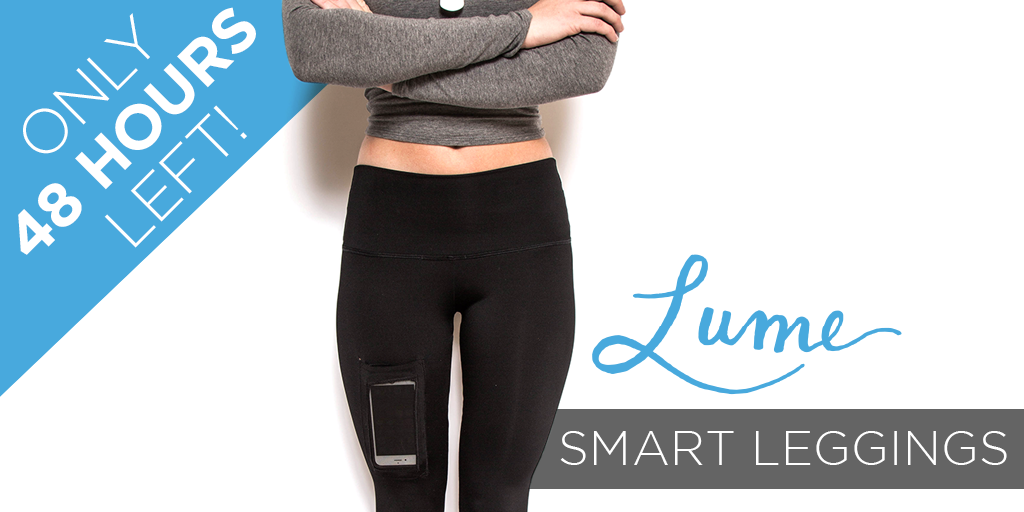 Better hurry! Only 48 hours left to get your discounted Smart Leggings via Kickstarter! kck.st/1X5mBet