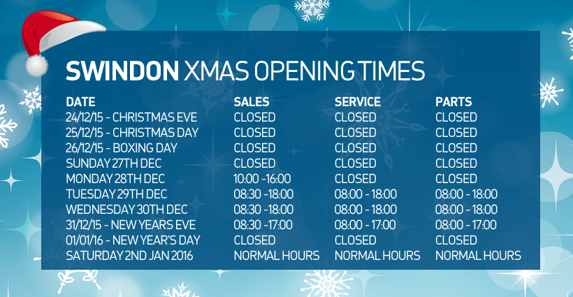 Skurrays's tweet photo. Take a look at our Christmas Opening Hours! Varies on each site https://t.co/12NcLWKDY9