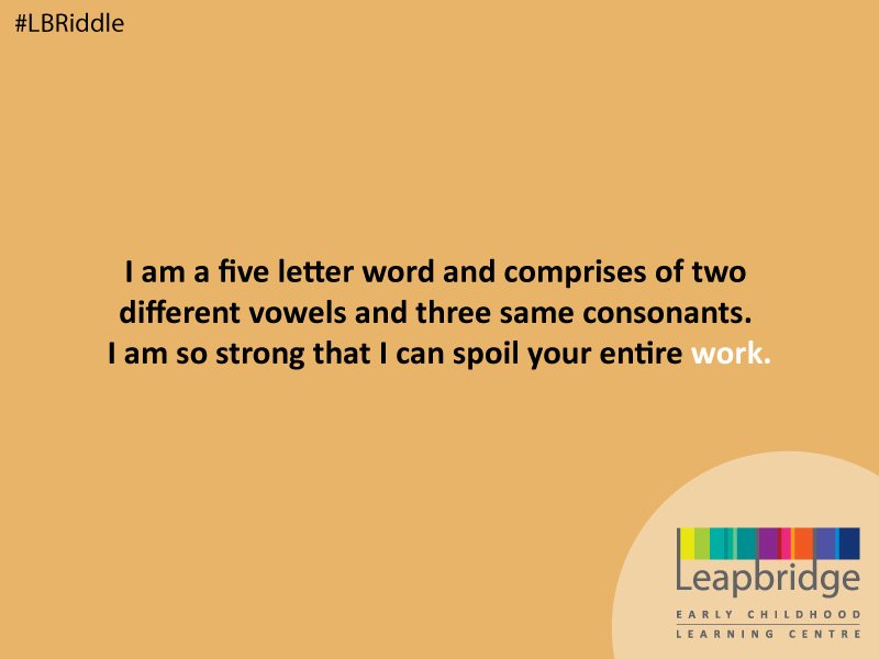 Leapbridge_Edu's tweet photo. Time to whack your brains and answer this #LBRiddle. Let's see who is the first one to solve it. https://t.co/9hQyPJWmRQ