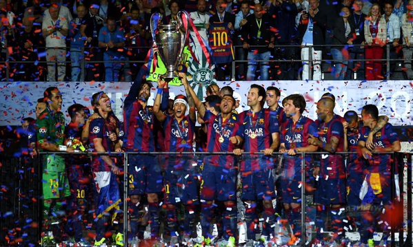 RemarksFootball's tweet photo. Barcelona in 2015:

64 matches
50 wins
8 draws
6 defeats 
176 goals
54 goals conceded
Titles: 🏆 🏆 🏆 🏆 🏆 https://t.co/ksBla5NDZM