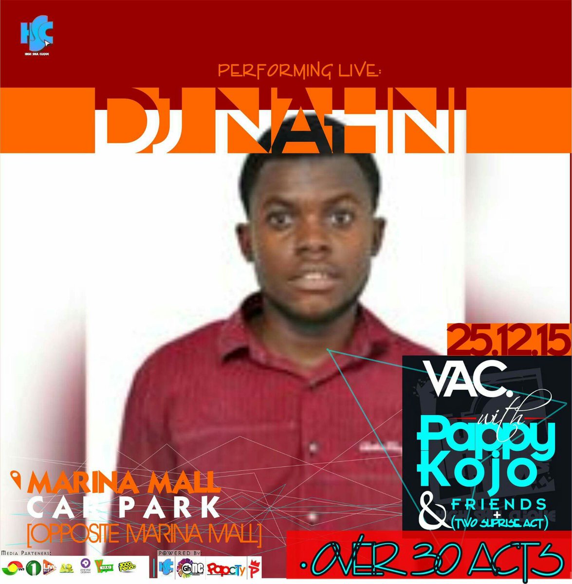 thisisthedee___'s tweet photo. This 25th Dec Its All Abt #Vacwid @pappykojogh Don't miss it @morrisgh1 @djXpliphgh will also Be On the 1's and 2's https://t.co/1nJNhzpHWq