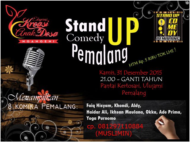 KREASI ANAK DESA NGANGENI KERTOSARI | 31-12-15 | 21:00 - Ganti Tahun | Pantai Kertosari Ulujami | Cp 081297110884