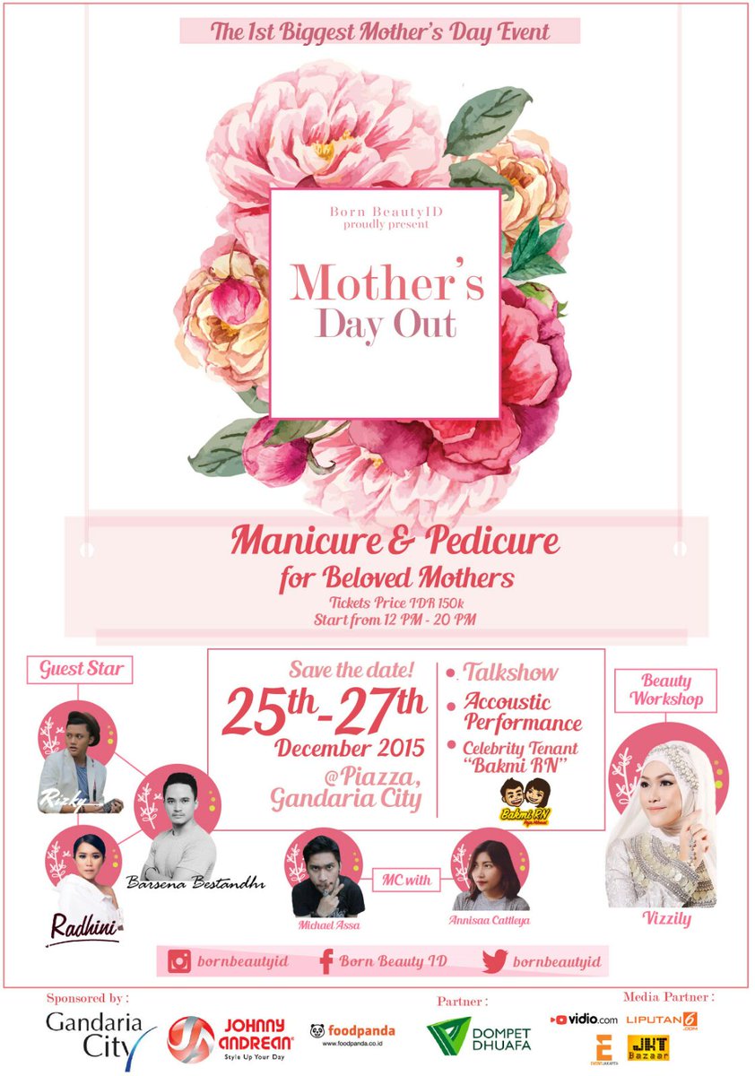 Bingung mau kasih kado apa untuk tunjukkan cinta mu pada ibu? Ajak aja ke Mother's Day Out from <a href="/BORNBeautyID/">BORN Beauty</a>