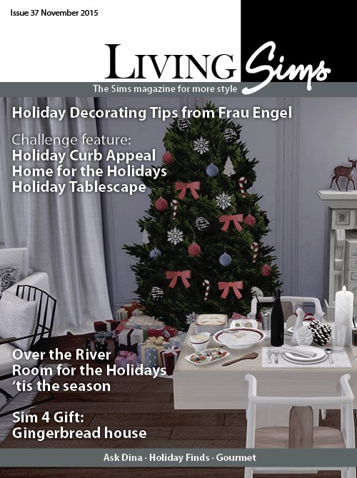 LivingSims's tweet image. Here is a teaser of the cover. I hope you are in a festive mood, because this issue is all seasonal stuff.