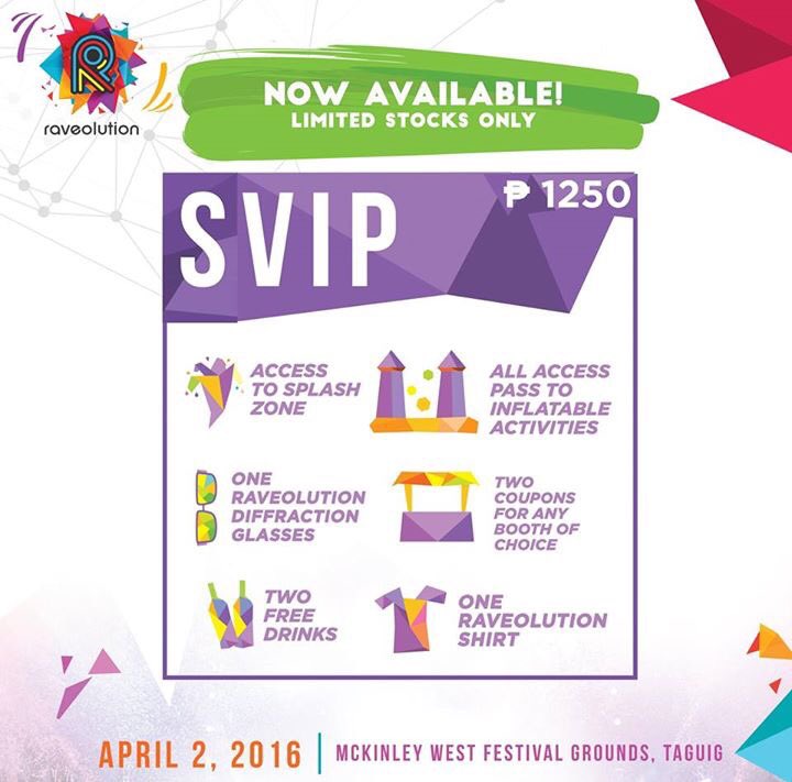 Raversmanila's tweet image. SHOUTOUT TO ALL THE SVIP TICKETHOLDERS! ❤️

SVIP Tickets are available NOW! :) #UNITEINCOLOR #RAVEOLUTIONPH