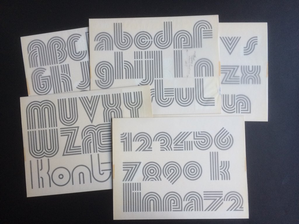 olofch's tweet photo. Great typeface sketch #Linea72, original drawings from my father #RolandHirter #handmade
hirtergrafik.ch https://t.co/PUNDdL6slG