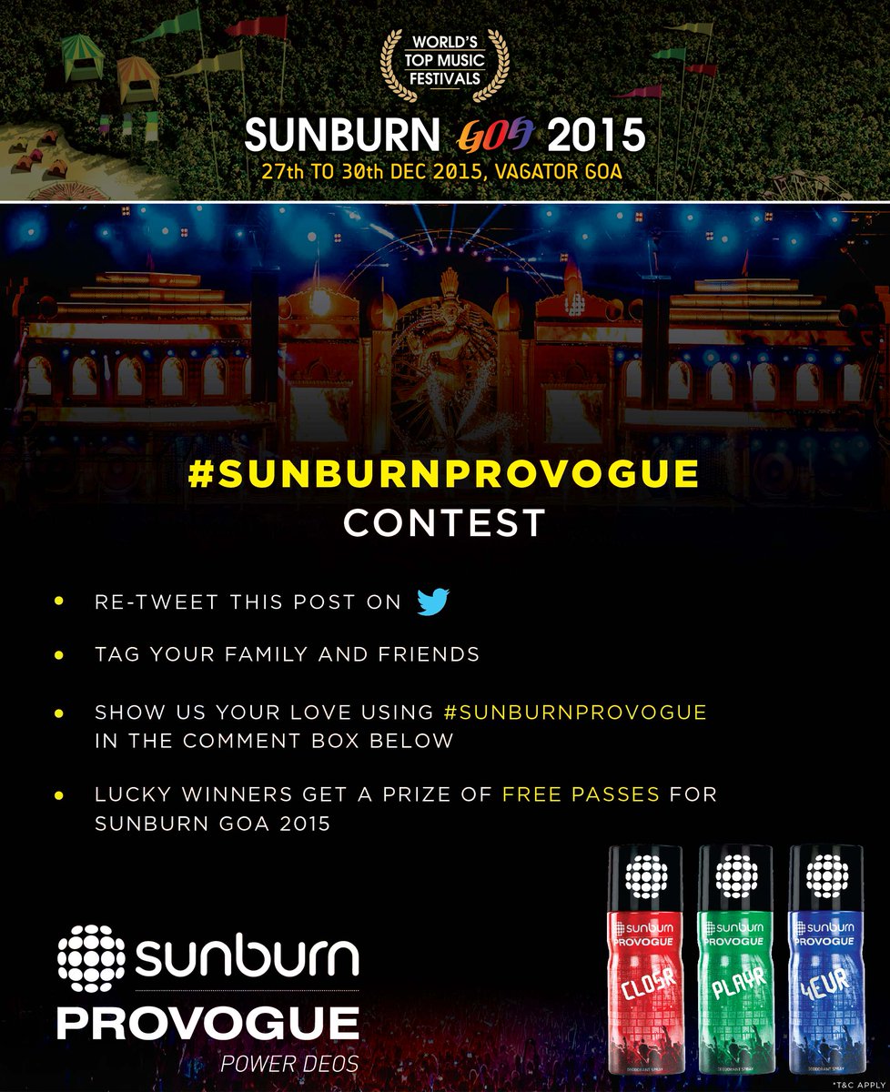 Provogue_India's tweet photo. Blow a kiss, fire it up, we need the coolest someone to ‘Tag On’. #SUNBURNPROVOGUE #contest https://t.co/OBgdZ9hSWw