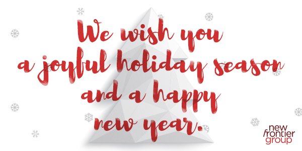 #NewFrontierGroup wishes #happyholidays!
