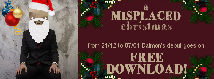 DaimonOfficial's tweet photo. Xmas gift! Santa Daimon brings you #Misplaced on #FreeDownload until 07/01! #hohoho, bitches https://t.co/lGyj7CrQCA https://t.co/ON3Y3q0sCk