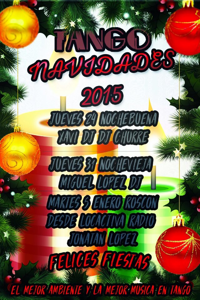 TangoJavi's tweet photo. ESTAS NAVIDADES NOS VEMOS EN TANGO... https://t.co/VncNJ6P3t5