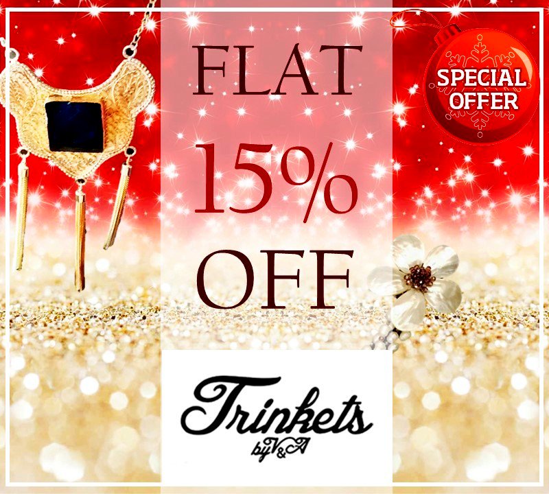 Trinkets_VA's tweet photo. It's Discount time, grab it indeed!
Avail 15% off on all products.
#discount #jewellery #fashion #shop https://t.co/JthRsxfevv