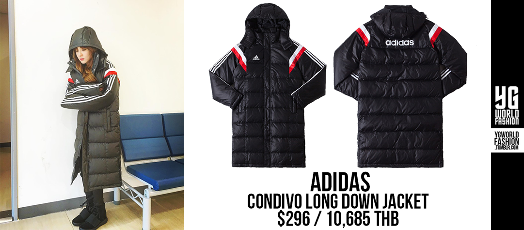 adidas condivo long down jacket