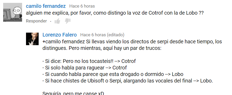 SrSerpiente1's tweet photo. Grandes comentarios en los vídeos xD https://t.co/sCN4MNF4pT