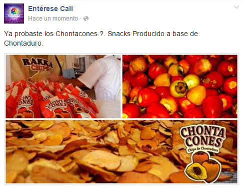 CWMasNoticias's tweet photo. Ya probaste los @LosChontacones ?.  @elpaiscali @ELTIEMPO  @ElPuebloCali @juanfotosadn https://t.co/bYTvmPtwSe