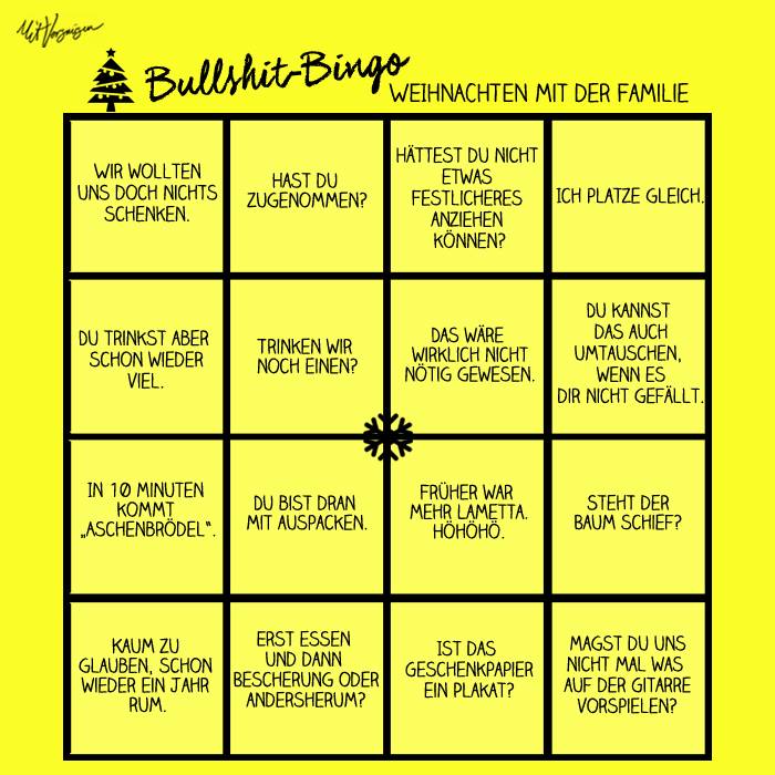 Stefan Keuchel Alle Jahre Wieder Bullshit Bingo Weihnachten Mit Der Familie Sollte Schnell Gehen T Co Ok8x1xcpeo