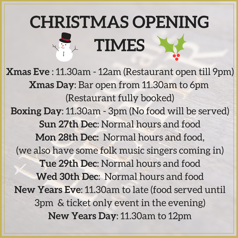 airedale_heifer's tweet photo. Here are our opening hours for Christmas and New Year, we hope you can come and join us! #Christmas #Keighley https://t.co/r5tbOR9GH5
