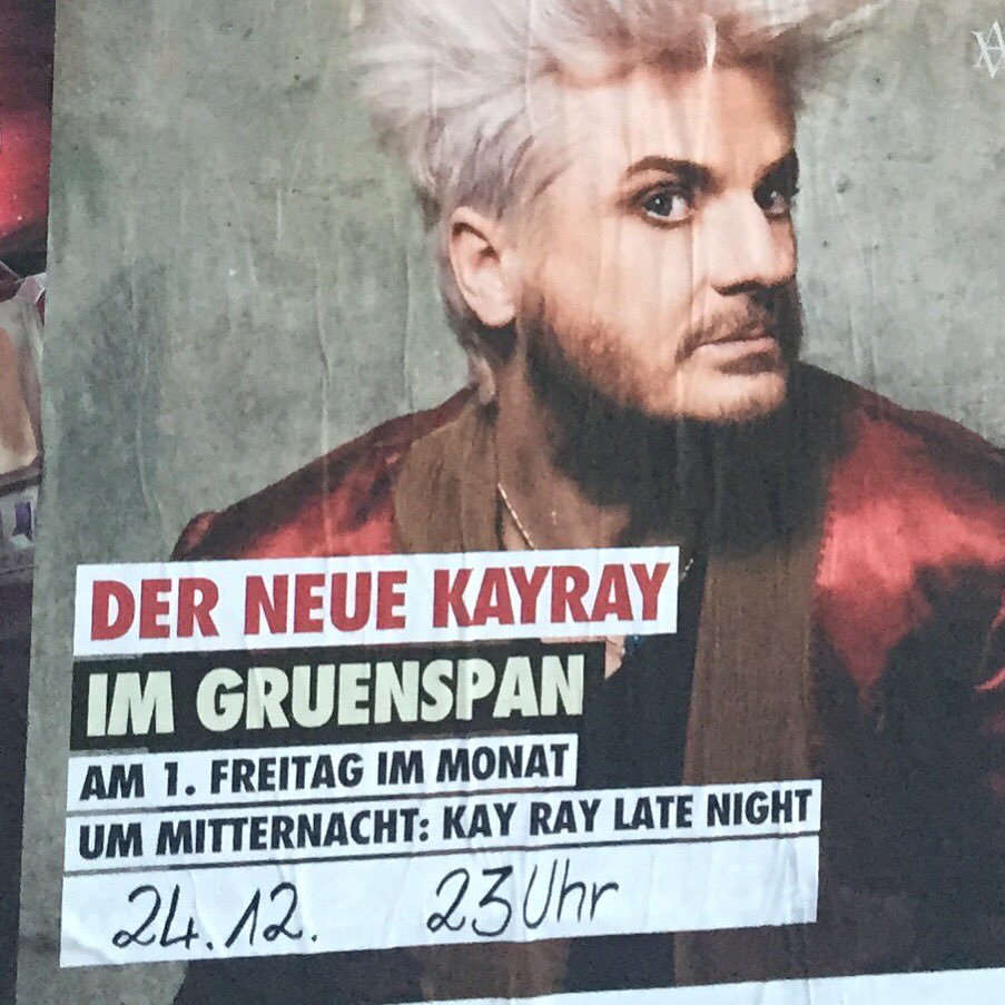 Gruenspan_Club's tweet photo. #KayRayLateNight am 24.12. bei uns. doors 23oo. Spontan noch ein Weihnachtsgeschenk? https://t.co/SpDagGmEqy