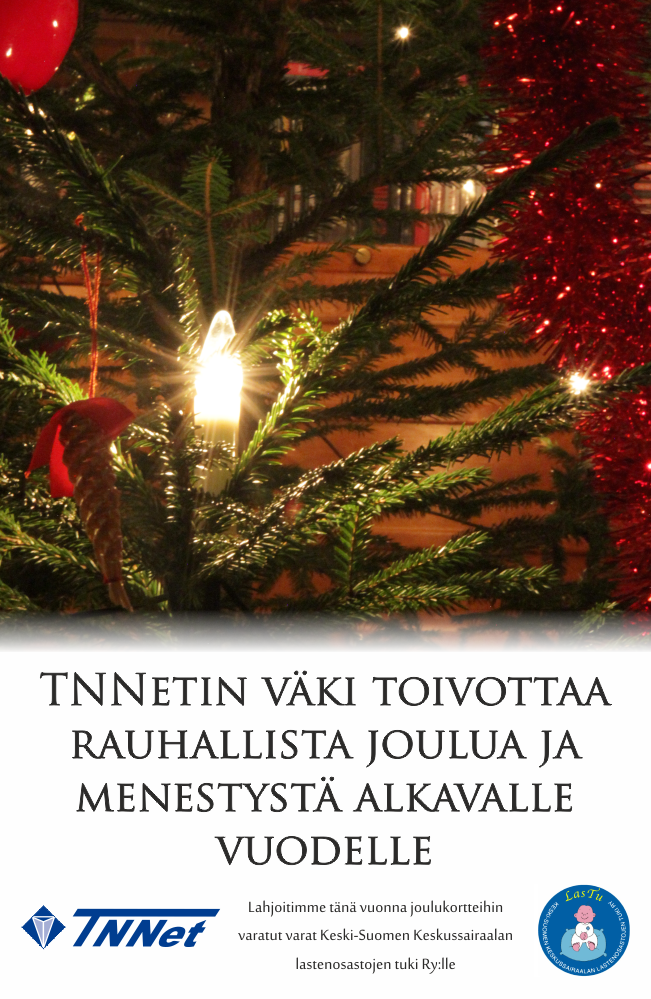 tnnetoy's tweet photo. TNNet OY toivottaa kaikille hyvää ja rauhallista joulua! https://t.co/NDMQzUqwRG