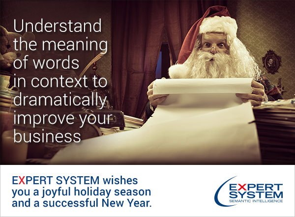 expertdotai's tweet photo. Happy Holidays from @Expert_System ! https://t.co/KJr4eZOJ3q