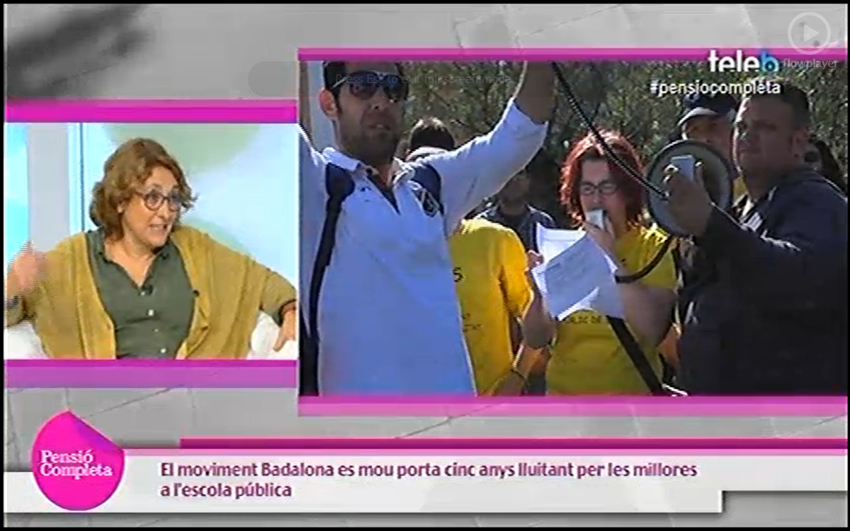 Ara mateix a @PensioCompleta de <a href="/bdncom/">Badalona Comunicació</a> explicant que hem fet durant aquest 5 anys en defensa de l'Educació Pública