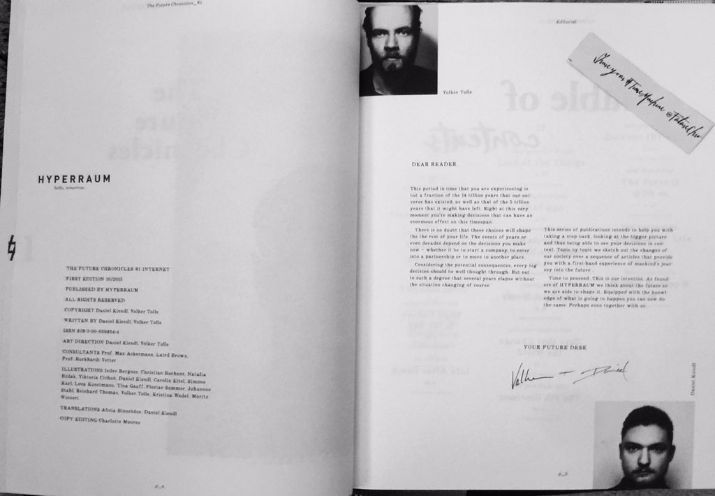 First issue of <a href="/FutureChro/">TheFutureChronicles</a> arrives - beautifully presented. Very proud to see my daughter @Theius in the credits