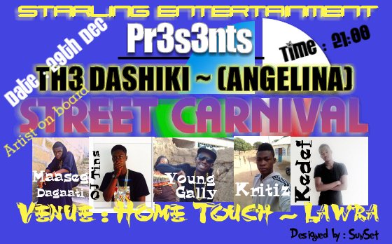 StarlingHypeGh's tweet photo. Street Carnival
29th December
Sparks junction (pub)
Artistes:
#Young Gally
#Maaseg Dagaati
#Kritiz
#Kedef
#OJ_Tins https://t.co/3kuqZTnY5q