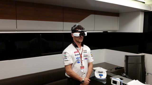 adaptica's tweet photo. Adaptica at the Valencia MotoGP screening the vision of drivers https://t.co/MJzVu6M3HB #VisionFitRefractor #eyecare https://t.co/XTDFRIMCsb
