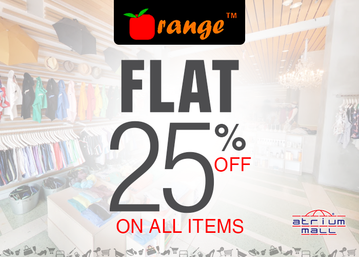 Fahad_AhmedU's tweet photo. Flat 25% discount at #Orange @AtriumMallPk #AtriumMall.
#AtriumWSF15 #ColoursofWinters https://t.co/P6JdSzfwKG
