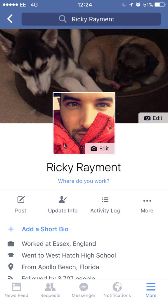 RickyRayment's tweet photo. Follow me on Facebook 😘😘😘 https://t.co/eSEgoHJ4h7