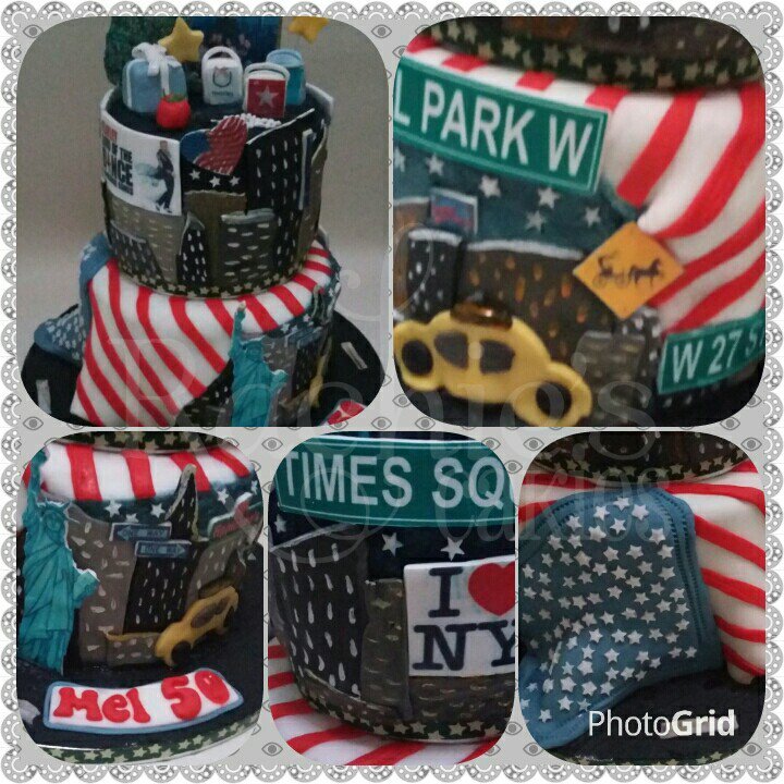 RachiesCakies's tweet image. @NYC #personalised#vanillasponge #strawberryjam#chocolatecake #toffeefilling#statueofliberty #applebys #maceys #50th