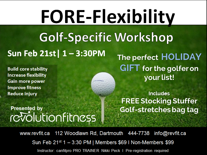 revfitNS's tweet photo. Is it too early to think about 2016 golf season? @LadiesGolfHFX #golf #fore #stretchforsuccess #improveyourgame https://t.co/yMlRff4jqQ